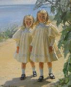 Peder Severin Kroyer The Benzon daughters France oil painting artist